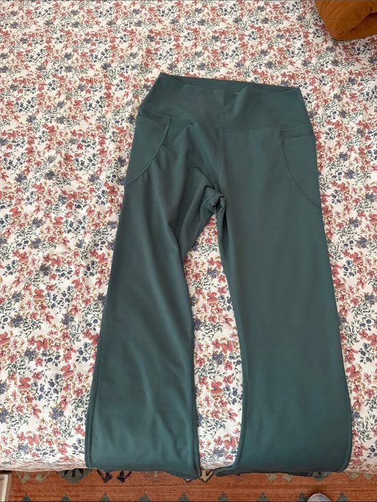 Pants - Teal Wide-Leg Active Pants
